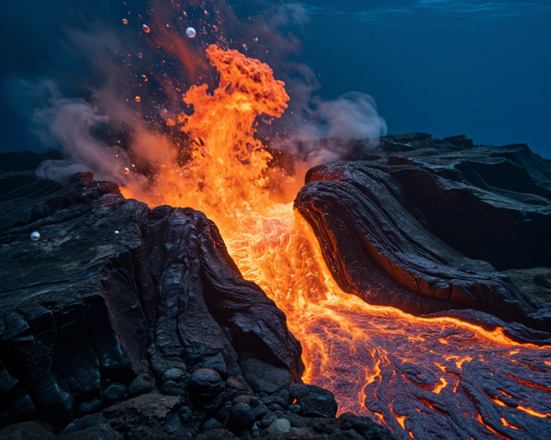 Deep sea crust formation