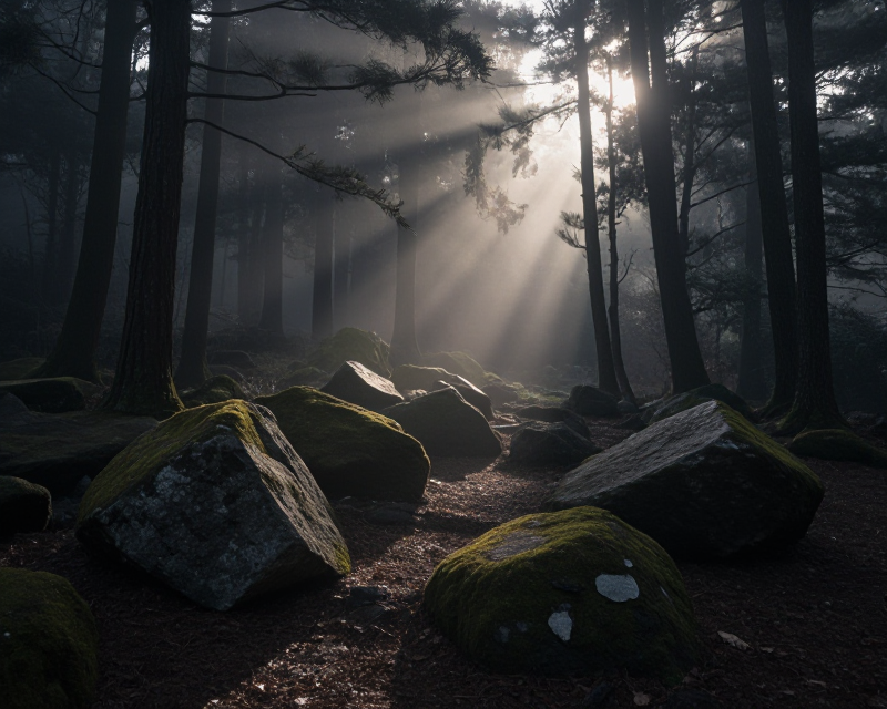 Misty Jeju Forest