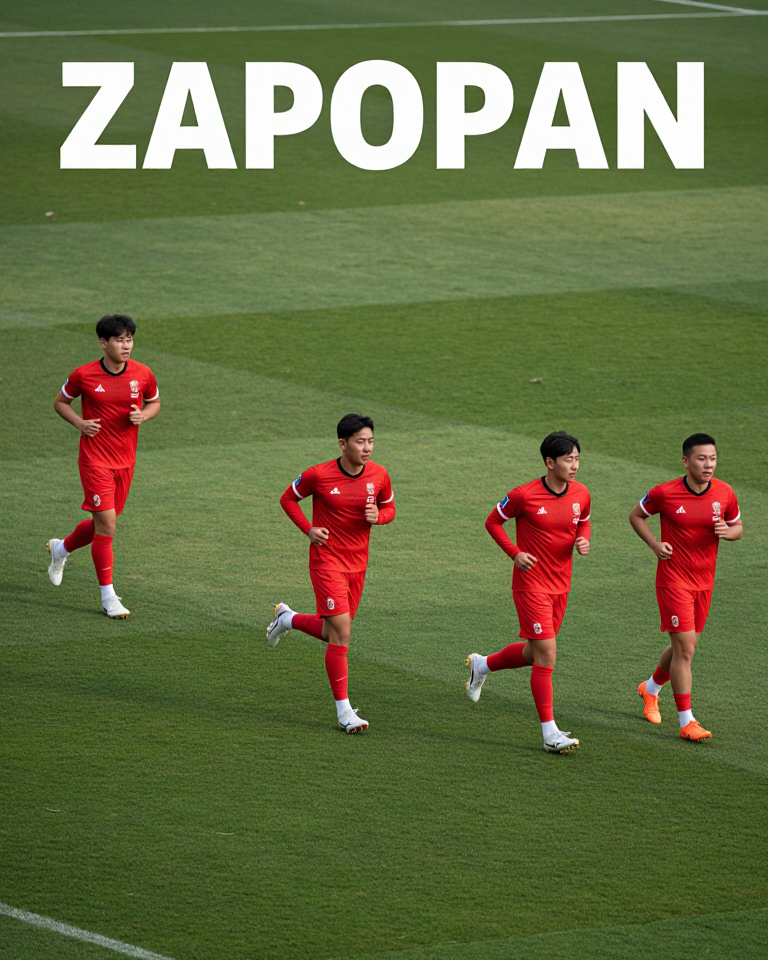 South Korean players training in Mexico