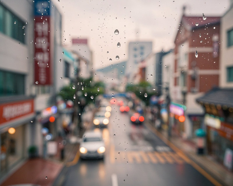Rainy Morning in Seoul