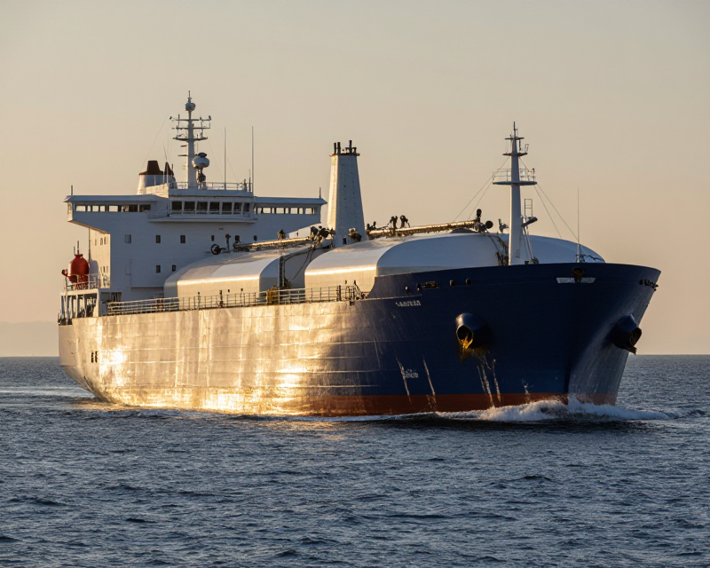 Majestic LNG Carrier at Sea
