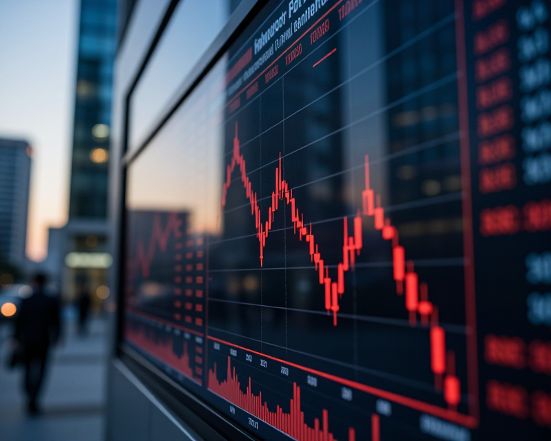 Stock Market Decline Concept