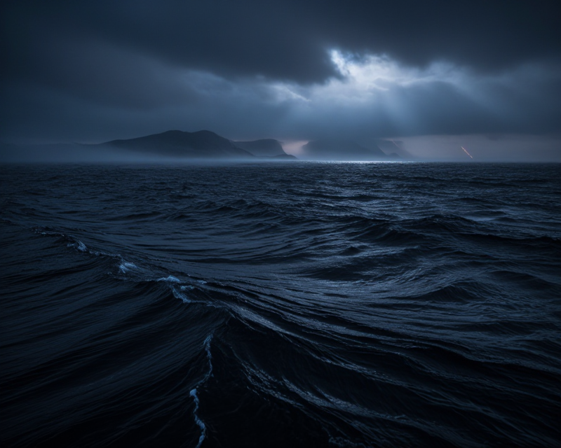 Cinematic view of the East Sea with a sense of tension