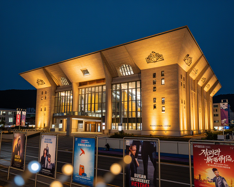 Busan Cinema Center Night Atmosphere
