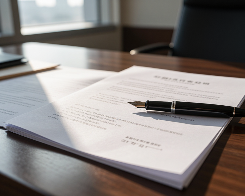 Legal Documents and Professional Atmosphere